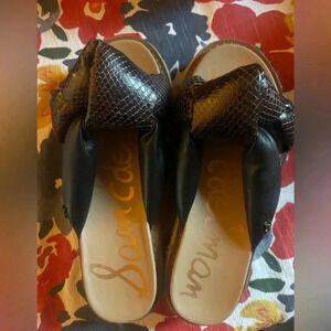 Sam Edelman Kory Espadrille Platform slide sandal 6.5 EUC